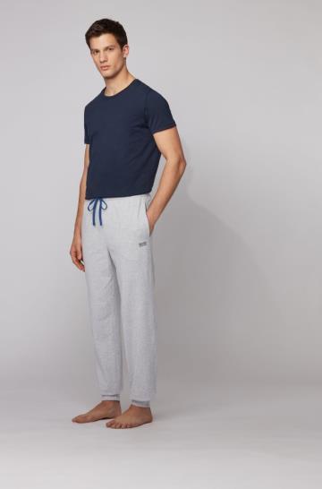 Spodnie BOSS Cuffed Loungewear Głęboka Szare Męskie (Pl89515)